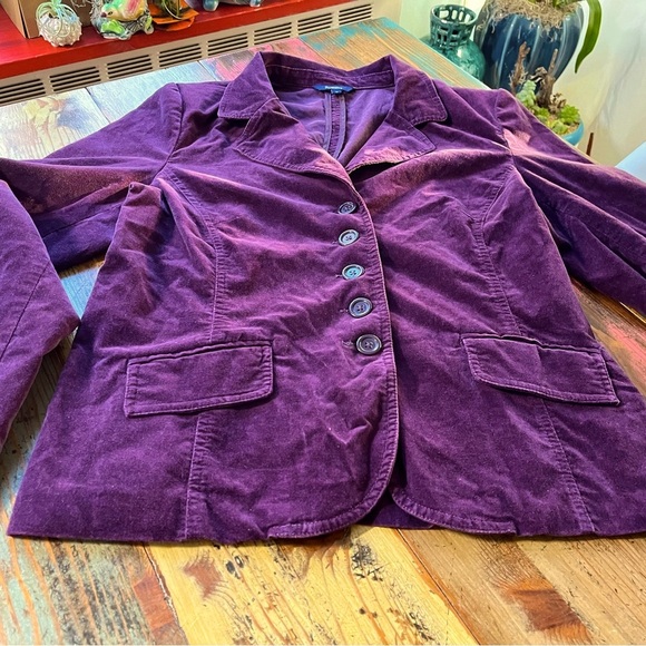 Velvet Plum Blazer - Picture 1 of 9